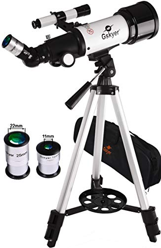 Gskyer AZ70400 Telescope, Travel Scope, 70mm Aperture 400mm AZ Mount Astronomical Refractor Telescope for Kids Beginners