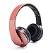 Produktbild Tchin Drahtloses Bluetooth Headset Dual Ear Stereo Leichtes Headset Subwoofer Mini Klappbares Bluetooth Headset (Farbe : Pink)