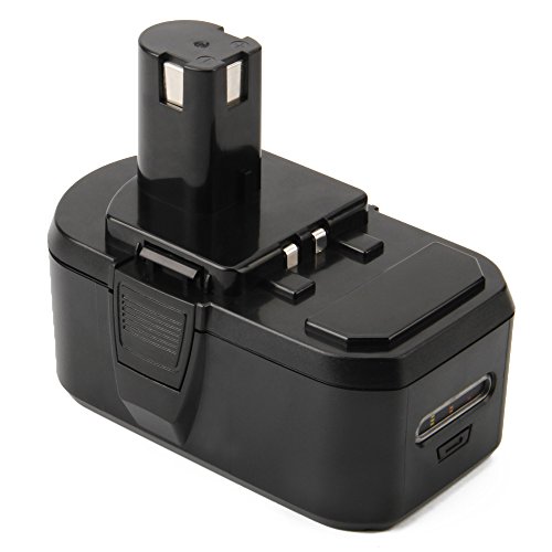 Creabest 18V 5000mAh Li-ion Ersatz-Werkzeug Akku für Ryobi ONE+ Lithium+ RB18L15 RB18L25 RB18L40 RB18L50 P102 P103 P104 P105 P107 P108 P122
