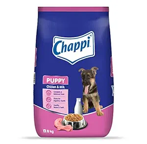 Chappi Puppy Dry Dog Food, Chicken & Milk, 8 kg