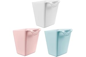 Cabilock Cubos De Almacenaje Colgantes 3 Piezas Organizador Portavasos Sin Agujeros Para Cocina Oficina Baño Y Carritos De Almacenamiento Portátil