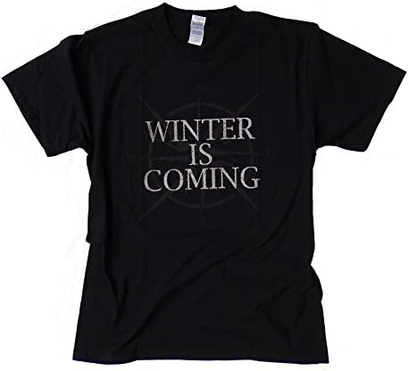WINTER IS COMING - Game Of Thrones inspired design - Black T Shirt - 100% Cotton (4xl)