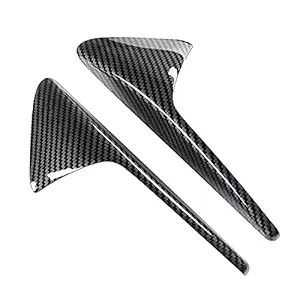 Real C n Fiber Trim 2pcs C n Fiber Car Camera Cover Replacement for Model 3 Model S Model X Model Y Vehicles with Autopilot 2.0-3.0 Side View Camera-MAYIS