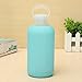 Produktbild Inovey 500Ml Kreative Glas Wasserflasche Tragbare Nette Glas Tassen Mini Wasserflasche -Blau