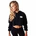 Produktbild Hoodie Sweatshirt , ESAILQ Damen Kapuzenpulli Sweatshirt Pullover Ernte Oberseiten Mantel Sport Pullover Oberseiten (S, Schwarz)