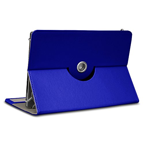 NAUC Universal Tablet Tasche mit Ständerfunktion Hülle für 9.7 – 10.1 Zoll Tablet Schutztasche in Blau Schutzhülle Stand Tasche Etui Cover Case hochwertige Verarbeitung 360° drehbar - 4