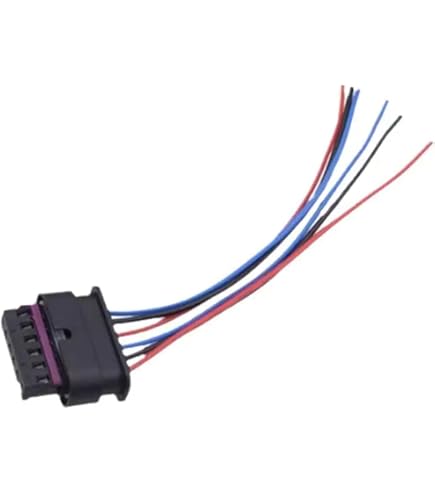 Connecteur Feu Arrière 6 Broches Pour BMW E84 E90 E91 Etc. - Référence OEM 63214871731 - Longueur Fil 13 Cm - Avec Gaines Thermorétractables