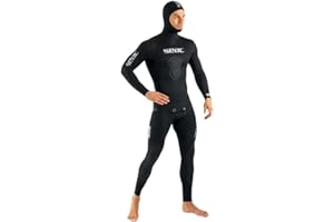 SEAC Black Shark, Muta da Pesca Sub e Apnea in Neoprene 7 mm, Due Pezzi, Interno in Spaccato Uomo