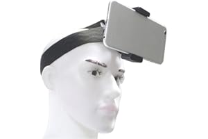 INF Kopfhalterung für Smartphone, Kopfgurt für GoPro Hero, Verstellbarer Kopfbandhalter mit Clip für Sportkamera Smartphone Universal