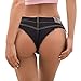 Produktbild Frauen Jeans Low Waist Loch Shorts Baumwolle Hot Pants Solid Color,Black,XL