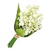 Produktbild FloristryWarehouse Künstlicher Maiglöckchen-Strauß, aus Seide, 25 cm, Weiß