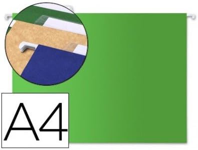 liderpapel A4 Suspension File – Green (Pack of 10)
