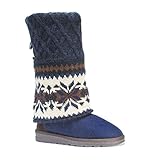Zum Anziehen Mukluks MUK LUKS Shawna, Damen, Stiefel zum Reinschlüpfen, dunkelblau, 37 EU