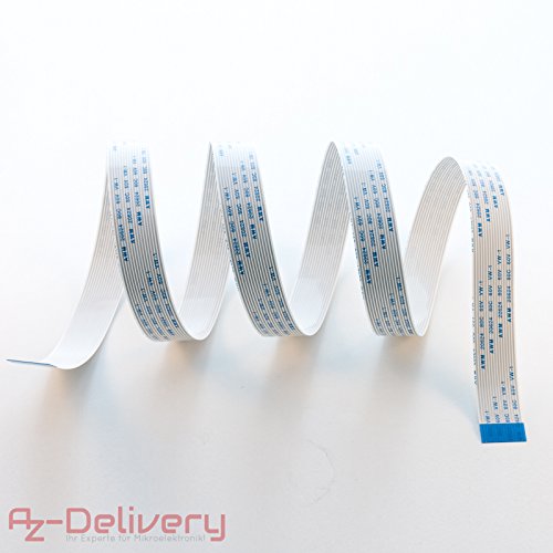 AZDelivery Repuesto Flex Cable 100 cm para Raspberry Pi C  mara Pantalla  100cm 