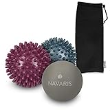 Entrega: Recibirás 1x bola de lacrosse de Ø 6CM, 2x bolas estilo erizo de Ø 8CM y 1x bolsa de transporte de malla. Las bolas con pinchos tienen dos grados diferentes de firmeza: media y dura.