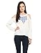 White Embroidered Cold Shoulder Top RS.801.00