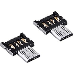 Cosanter 2pcs Adaptador Micro USB OTG a USB - Micro USB Host - Mini OTG