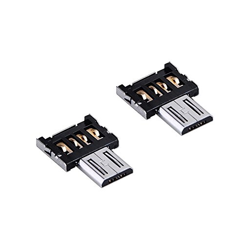 Cosanter 2pcs Adaptador Micro USB OTG a USB - Micro USB Host - Mini OTG