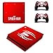 Produktbild THTB Playstation 4 Slim + 2 Controller Aufkleber Schutzfolien Set - Spiderman (5) /PS4 S