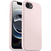 Lavderuar iPhone 16E ile Uyumlu İ&ccedil;i Kadife Lansman Silikon Kılıf &ndash; Kamera Korumalı, Darbe Emici, Premium Yumuşak Kapak Pudra