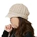 Produktbild Lamp love Herbst Und Winter Koreanische Version Der Gezeiten Wolle  Barett Dicke Hutkappe Warme Strickpulloverkappe Beige Über 57,5 cm Flexibel