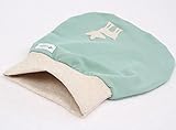 „Lilakind“ Schlafsack Strampelsack Pucksack Mint Sweat Ecru Melange Reh Applikation - 3