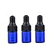 Produktbild Furnido 15 Stück 2ml/3ml Mini Kobalt Blau Glas Phiole Mit Pipette Tropfer Flaschen Aromatherapie Wesentlich Öl Wieder auffüllbar Tropfer Flaschen Leer Flasche Mit Schwarz Kappen Runden Auge Tropfer Glas Fläschchen