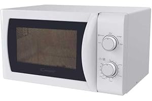 Candy Idea Forno a Microonde 20 Litri, 700W, 5 Livelli di Potenza, Programma Defrost, Timer e Segnale Acustico di Fine Cottura, Libera Installazione, 43,95 x 35,75 x 25,82 cm, Bianco - CMW20SMW