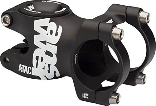 Answer ATAC AME 31.8 Stem 50mm +/- 0 Degree, Black by Answer Products