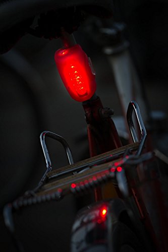 The Friendly Swede 2er-Set LED Fahrradbeleuchtung mit 3 Leuchtmodi und Silikon-Clip-on (Vorder- und Rücklicht) - 5
