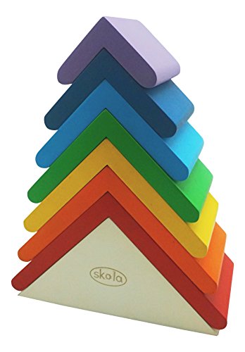 Skola Toys Rainbow Roofs - Stack & Nest