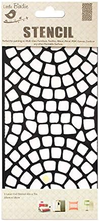 LITTLE BIRDIE-Stencils Cobble Circle- 4 X 7Inch, 1 Piece