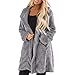 Produktbild i-uend 2019 Damen Mantel - Winterjacke Elegant Warm Faux Fur Kunstfell Jacke Parka Mantel Coat Steppjacke