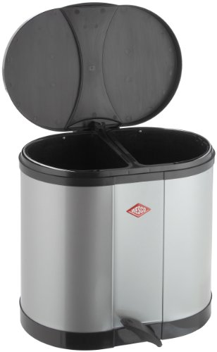Wesco 170611-11 Öko-Sammler 2×15-ltr. silber - 2
