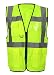 Produktbild Islander Fashions Hohe Sichtbarkeit Executive Sicherheit Weste Unisex Arbeitskleidung Reflektierende Jacke Gelb/Schwarz Zip Weste 5 X GRO