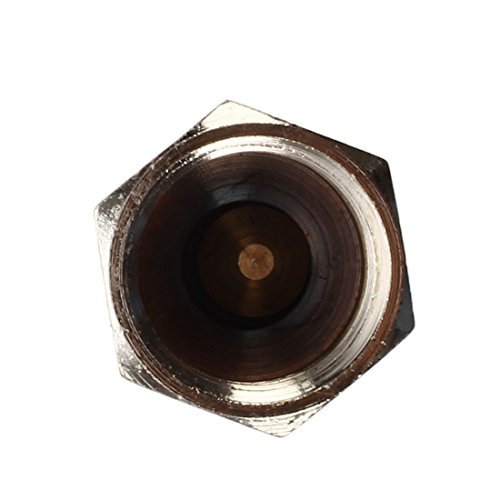 Rueckschlagventil – TOOGOO(R)Messing 1/4″ Gewinde BSPP Weibliche Volle Hafen ein Weg der Luftpruefung Gas oel Wasser Ventil - 4