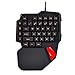 Produktbild iBaste Wired Gaming Keyboard K108 38 Tasten LED Hintergrundbeleuchtung USB Ergonomic Gamer Einhandbedienung Unterstützung für Drive-Free Makro Programmierung mechanische Tastatur für PC Laptop-Compute