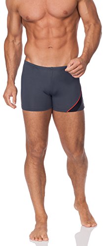 Hisert Shop Costume a Pantaloncino Uomo B4B (Grafite/Nero/Rosso, S)