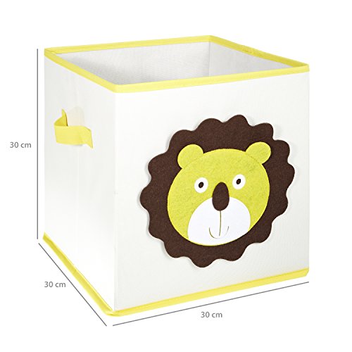 FABELBUNT® faltbare Spielzeugkisten mit versch. Tiermotiven (30x 30x 30cm) - 5