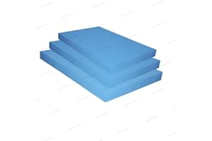 MUSA MUSA Upholstery Foam for Chair Pads & Seat Cushions, Premium Quality Replacement Foam Cut to Size for Cushions, Seat Pads & Chairs, High Density foam for seating (Blue, 80 x 80cm, 2.5cm thick)