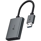 TP-Link Hafıza kartı okuyucu, SD kart okuyucu, USB SD ve microSD 2 TB'a kadar, USB 3.0, UHS-I 200 MB/s, aynı anda iki kart ok