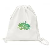 DIYthinker Rana Flor de Loto Hojas Viaje de la Flor de la Planta de la Lona del morral del Lazo...