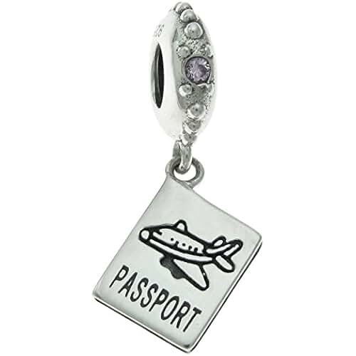 Amazon.co.uk Pandora Passport Charm, Silver