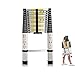 Price comparison product image 2019 Latest Design DIY Multi-Purpose Aluminium Telescopic Ladder Extension Extend - Portable Foldable (3.8M)