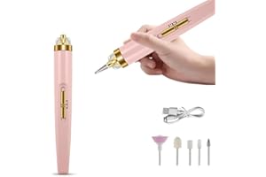 SHINEKOO Lima de uñas eléctrica 5 en 1, lima de uñas USB, profesional, velocidad ajustable, portátil, kit de manicura y pedicura, taladro eléctrico para uñas acrílicas, uñas de gel belleza