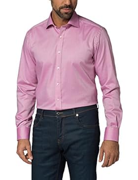 ETERNA Langarm Hemd MODERN FIT figürliche Schaftmuster strukturiert
