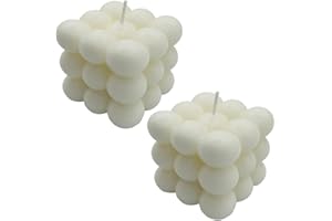 NICAVKIT 2 świece bąbelkowe, dekoracyjne świece z wosku sojowego, naturalne i pachnące, ręcznie robione świece