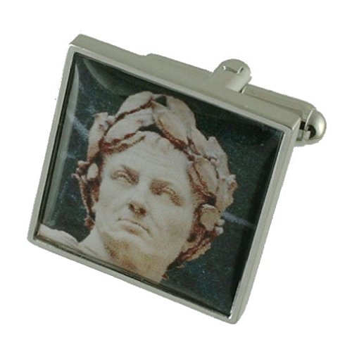 Preisvergleich Produktbild Manschettenknöpfe Manschettenknöpfe Julius~ römischen General ~ Geschichte Kaiser graviert Personalisierte Box