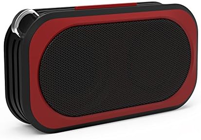 Proxelle Portable Waterproof Speakers, Mini Wireless Shower Speaker, IP67 Outdoor Wireless Speakers With Built-in Microphone for Calls for iPhone, iPod, iPad, Samsung, LG and Other BT Devices (Red)