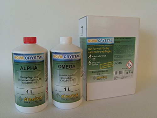 Nova Crystal chlorfreie Wasserpflege Promotion-Set 2 x 1 l (Preis je l / 34,50 EUR) - 2
